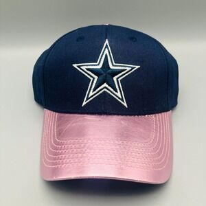 Dallas Cowboys NFL Authentic Hat Cap Women's Blue/Pink Bill Adjustable New *Read